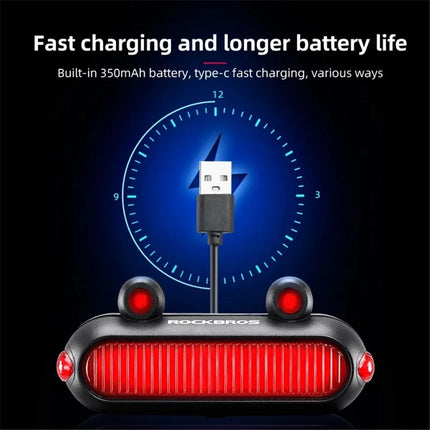 2328Feu arrière de vélo ROCKBROS RFL02 LED