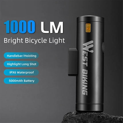 530Lampe avant de vélo LED lumineuse 2000 lumens rechargeable