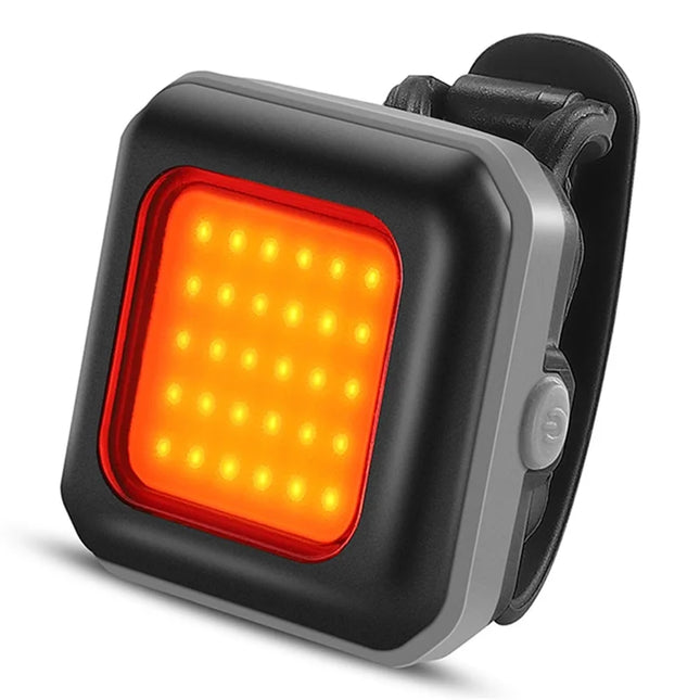 1126Lampe de sécurité LED pour vélo - Feu arrière gris / Lumière rouge