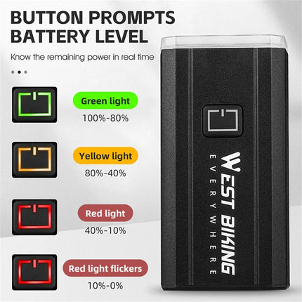 1671 Lámpara LED para bicicleta, faro de tubo delantero de bicicleta impermeable