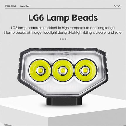 1671 Lámpara LED para bicicleta, faro de tubo delantero de bicicleta impermeable