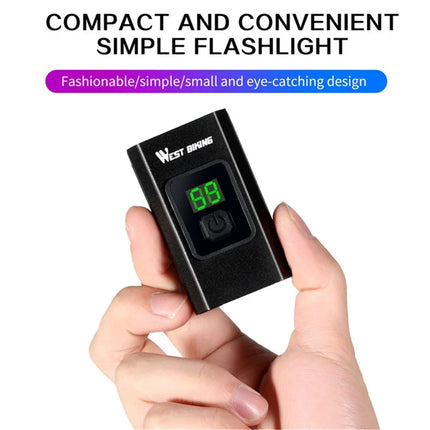 1591 Ensemble Frontscheinwerfer + Fahrrad-Rücklicht Typ-C mit digitaler Anzeige