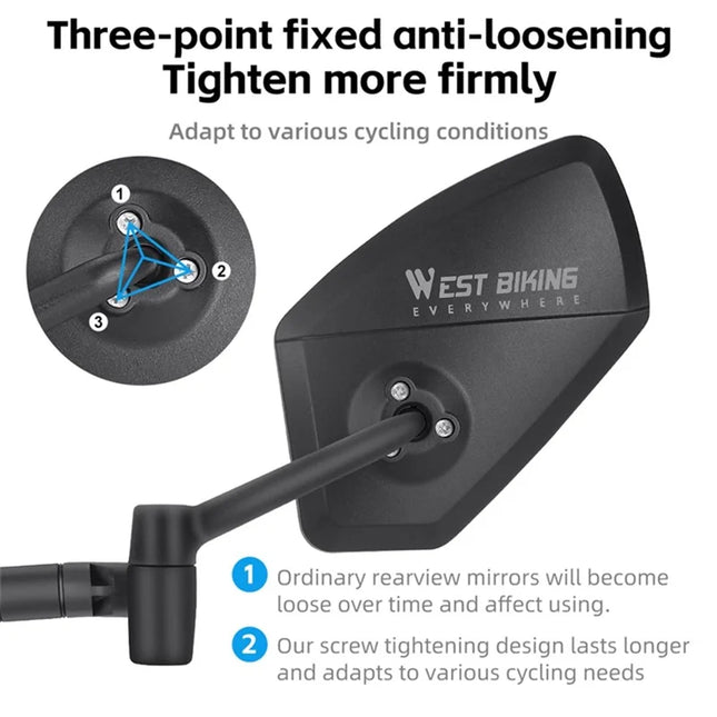 414 Rotating Bicycle Handlebar Mirror – Safety Mirror