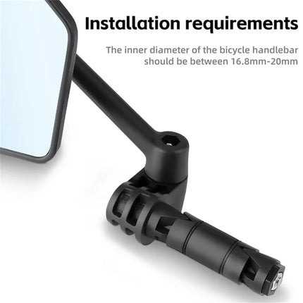 414 Rotating Bicycle Handlebar Mirror – Safety Mirror