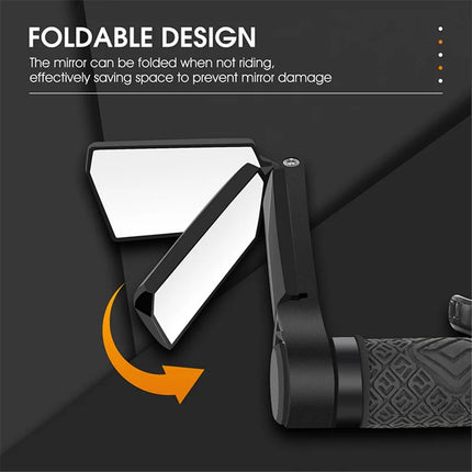 7722 specchietti retrovisori per bici pieghevoli con manubrio rotante a 360 gradi