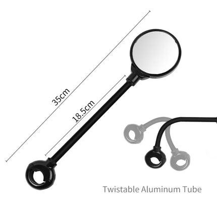 1288 Espejo retrovisor de bicicleta ajustable para manillar