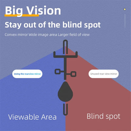 2335 Specchietto retrovisore per bicicletta ROCKBROS FK-212 a rotazione 360°