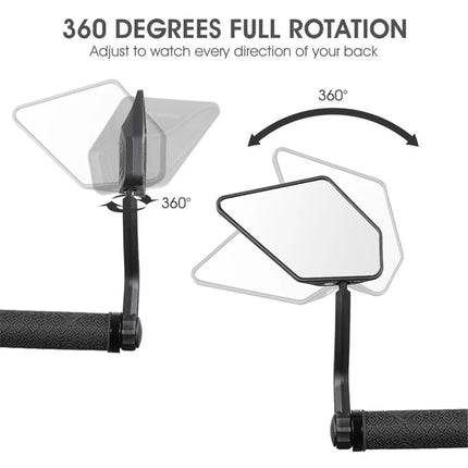1393 Espejo retrovisor de manillar HD giratorio a 360 grados para bicicleta – Derecha