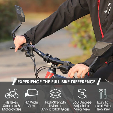 1393 Espejo retrovisor de manillar HD giratorio a 360 grados para bicicleta – Derecha