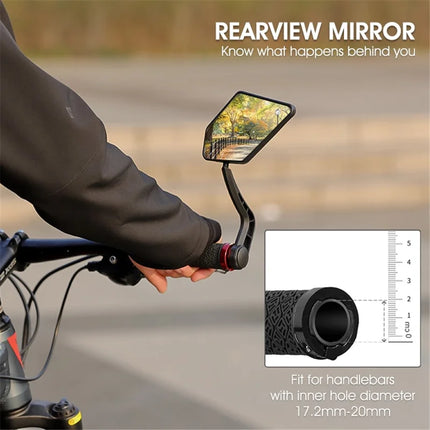 1393 Espejo retrovisor de manillar HD giratorio a 360 grados para bicicleta – Derecha