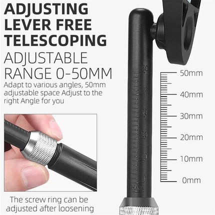 813 Specchietto retrovisore per bicicletta antiabbagliamento retrattile, per bicicletta - Destro