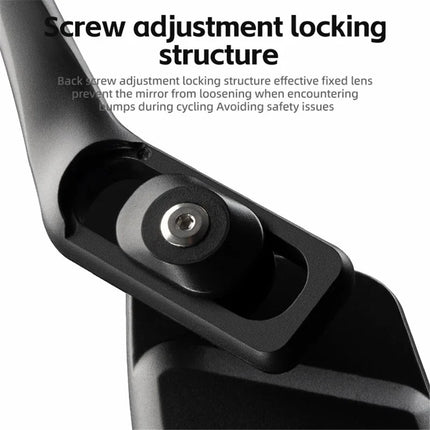 2264 Espejo retrovisor de bicicleta de acero inoxidable con rotación 360° - Lado izquierdo
