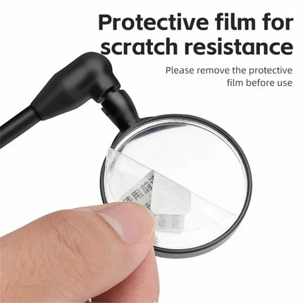 1518 Specchietto retrovisore rotativo a 360 gradi, estensibile sicurezza di guida