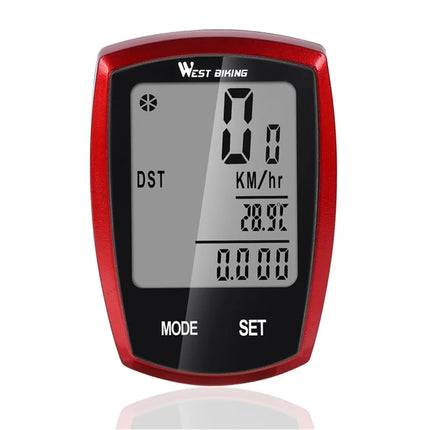 1781 Contador de Bicicleta Digital LED Velocidad Cronómetro