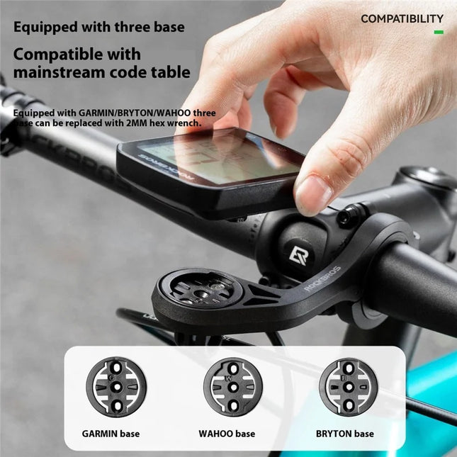 Soporte ROCKBROS de nylon para contador, luz o cámara – bicicleta de carretera