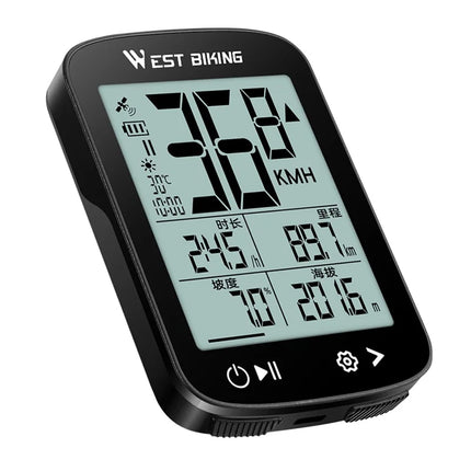 Ordinateur de vélo GPS étanche 2.pouces écran LCD