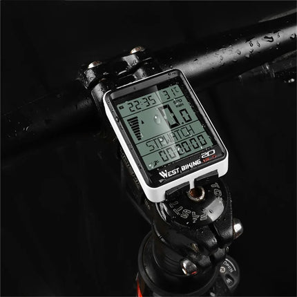 1537Compteur de vélo sans fil pour VTT et route, écran rétroéclairé étanche