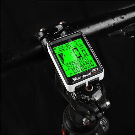 1537Compteur de vélo sans fil pour VTT et route, écran rétroéclairé étanche