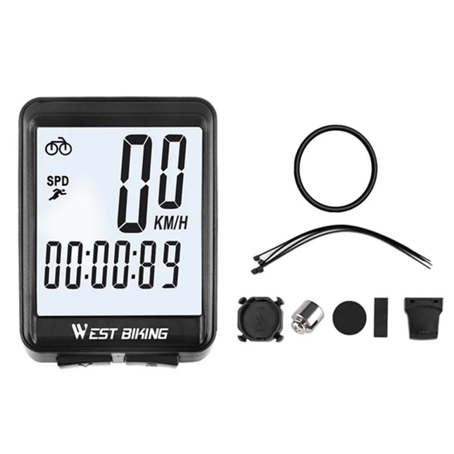 712 Contachilometri per bici senza fili per MTB e strada, schermo retroilluminato impermeabile