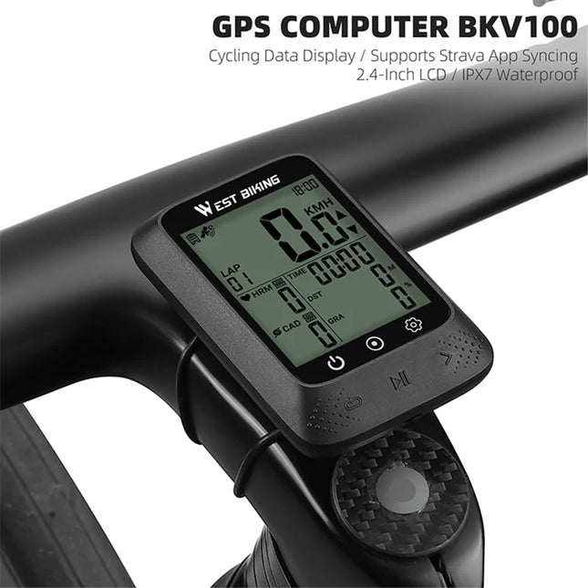 740Compteur de vélo GPS pour VTT et route  vitesse numérique sans fil