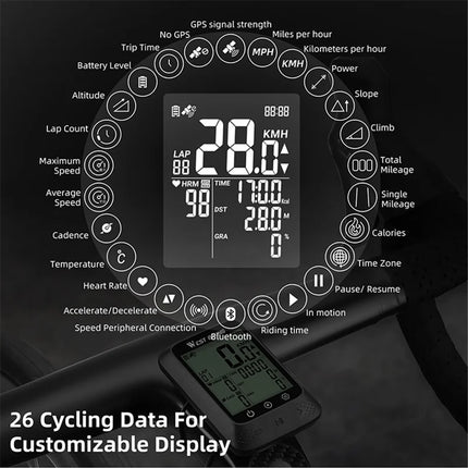 740 GPS bike computer for mountain bike and road digital wireless speed