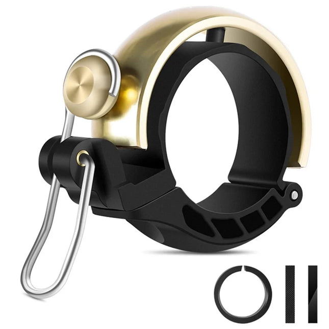 903Mini campanello per bici, custodia in rame - Oro