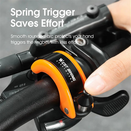 1119Sonnette de vélo en forme de dauphin  - Orange