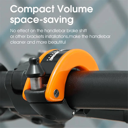 1119Sonnette de vélo en forme de dauphin  - Orange