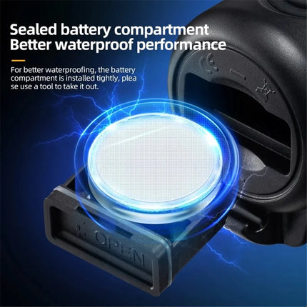 774Klaxon de vélo électrique ABS + PC, sonnette d&amp;#39;avertissement de cyclisme à décibel élevé - Noir