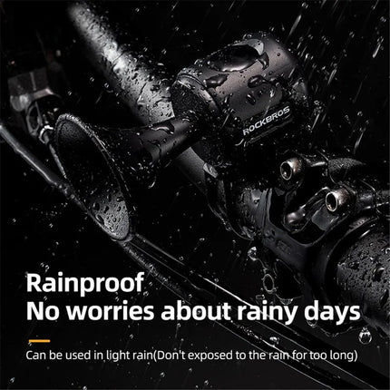 774Klaxon de vélo électrique ABS + PC, sonnette d&amp;#39;avertissement de cyclisme à décibel élevé - Noir