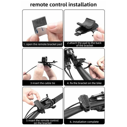 1835 Timbre de bicicleta antirrobo IPX5 impermeable con control remoto inalámbrico