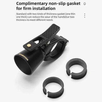 2169ROCKBROS Sonnette de vélo en alliage de cuivre