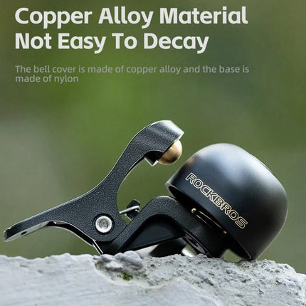 2175ROCKBROS Timbre de bicicleta de aleación de cobre - Derecho