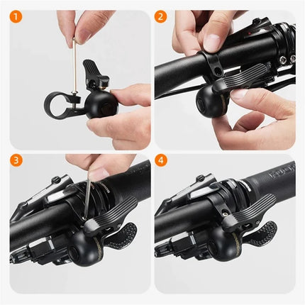 2175ROCKBROS Timbre de bicicleta de aleación de cobre - Derecho