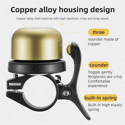 2188ROCKBROS BT-1 Timbre de bicicleta en aleación de cobre