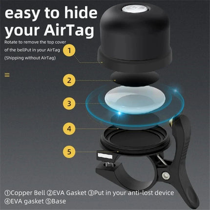 2188ROCKBROS BT-1 Timbre de bicicleta en aleación de cobre