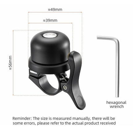 2188ROCKBROS BT-1 Timbre de bicicleta en aleación de cobre