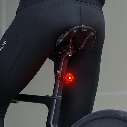 1474Luce Posteriore per Bicicletta 4 Modalità Rilevamento Intelligente Avviso