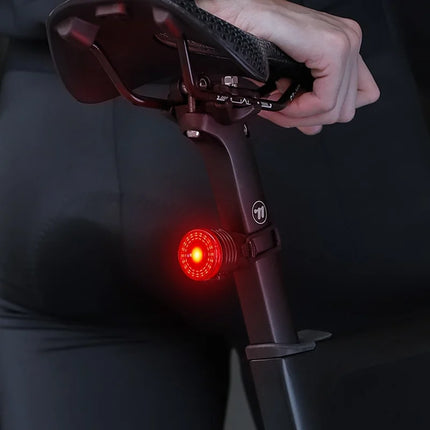 1474Luce Posteriore per Bicicletta 4 Modalità Rilevamento Intelligente Avviso