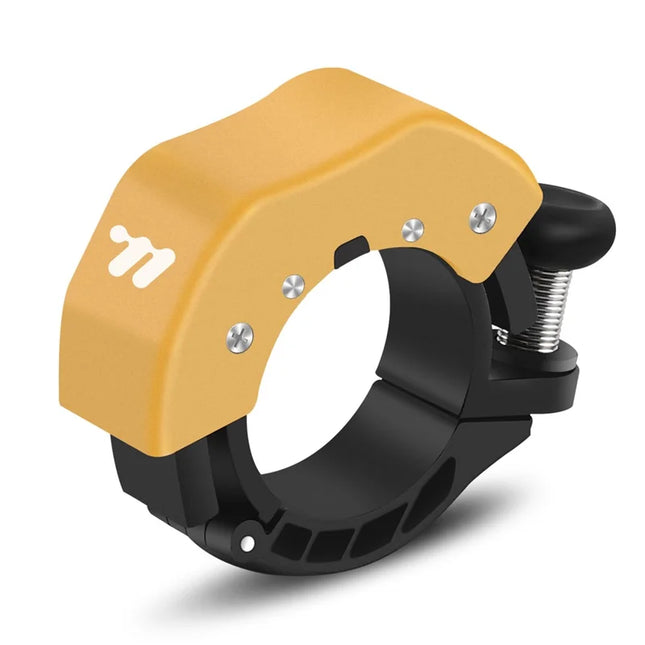 1511 Campainha de bicicleta de estrada em liga de alumínio - Preto+Amarelo