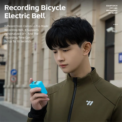 400Sonnette WEST BIKING 120dB rose, enregistrement audio, électronique VTT