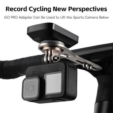 235Support compteur vélo WEST BIKING YP0719438 titane, fixation sur guidon