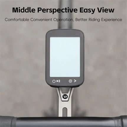 235Support compteur vélo WEST BIKING YP0719438 titane, fixation sur guidon