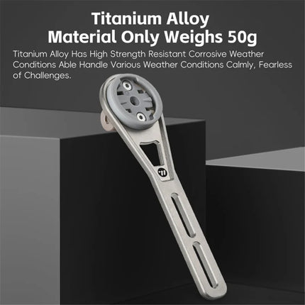 235Support compteur vélo WEST BIKING YP0719438 titane, fixation sur guidon