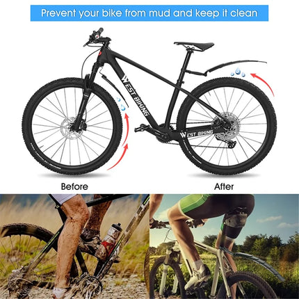 853 Coppia di protezioni per parafanghi telescopiche anteriore e posteriore