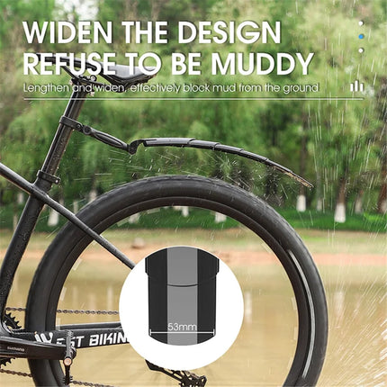 853 Coppia di protezioni per parafanghi telescopiche anteriore e posteriore