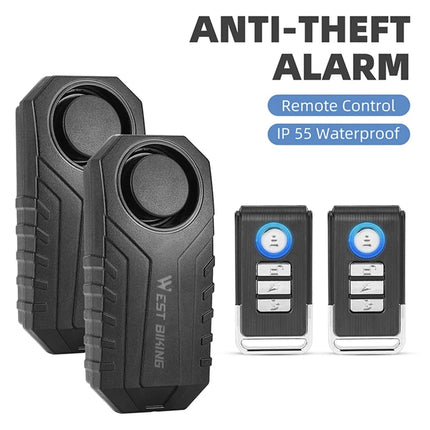 543Allarme per bicicletta senza fili, allarme antifurto con telecomando, suono forte