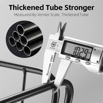 39 Aluminum Alloy Rear Bike Basket 20L with Hole for Airtag