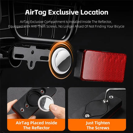 1404 Cestino posteriore per bicicletta 20L in lega di alluminio