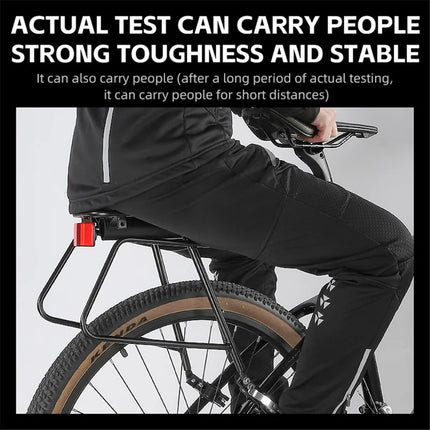 1684Portaequipajes de bicicleta, equipo de ciclismo con reposapiés